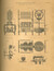 A diagram of a spinning machine is seen in six parts. It is titled "Cotton Manufacture. Water Spinning Frame." The diagrams show intricate machinery connecting spinning wheels, spindles, and bobbins. 
