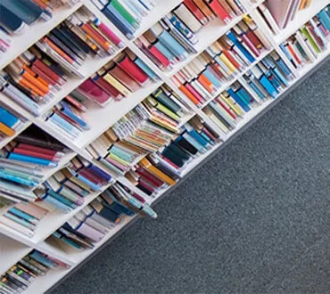 Bookshelf filled with books